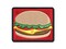 Delicious Hamburger Cheeseburger American Fast Food Multi-Color Embroidered Iron-On or Hook & Loop Patch Applique